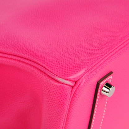 Hermes Epsom Candy Birkin 35 Rose Tyrien Rubis 8 of 27