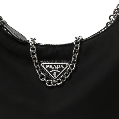 Prada Nylon Re-Edition 2005 Shoulder Bag Black 10 of 12