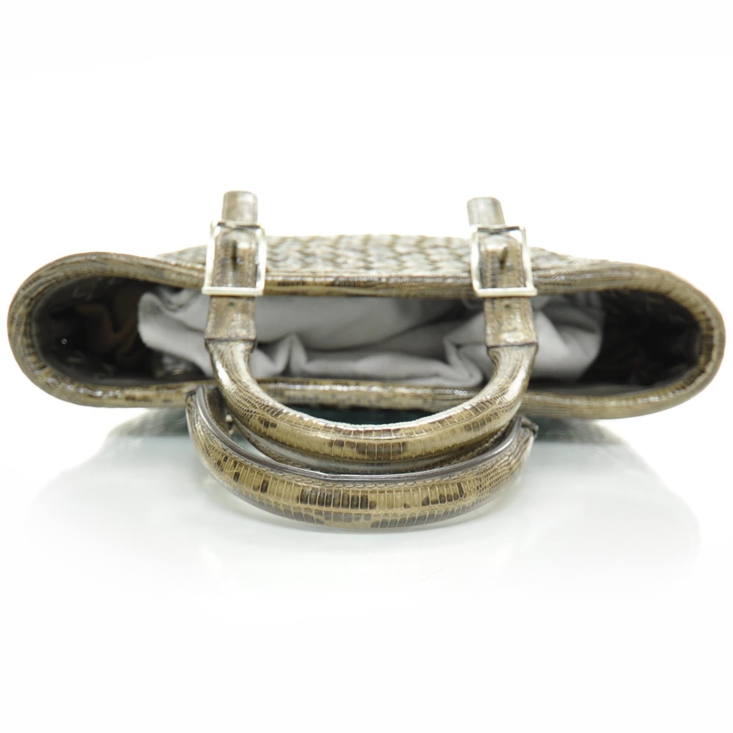 Bottega Veneta Woven Lizard Tote 5 of 9