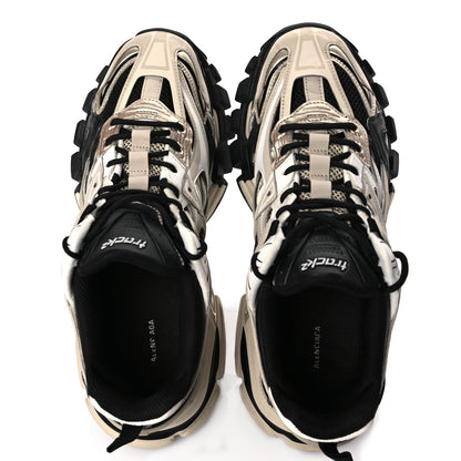 Balenciaga Rubber Mesh Bi-Color Mens Track.2 Open Sneakers 43 Beige Black 5 of 8