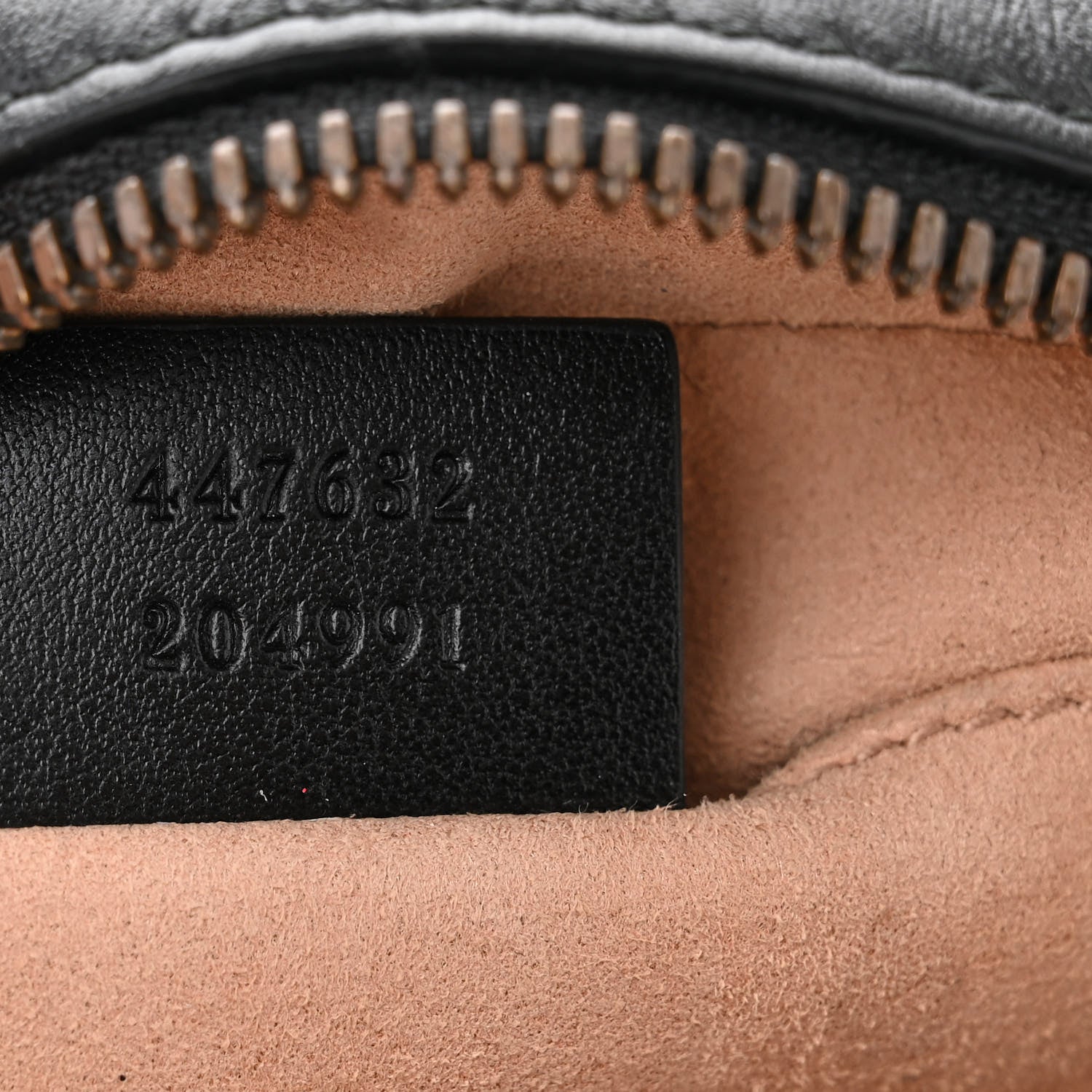 Gucci Calfskin Matelasse Small GG Marmont Chain Shoulder Bag Black 7 of 14