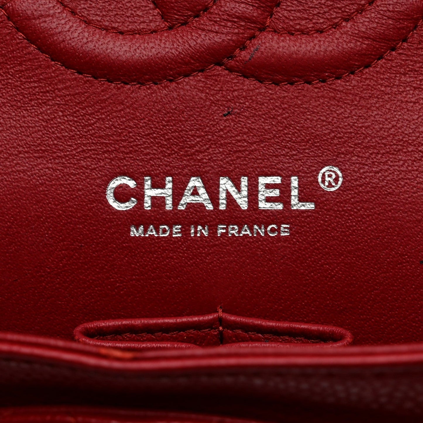 Caviar Quilted Medium Double Flap Red