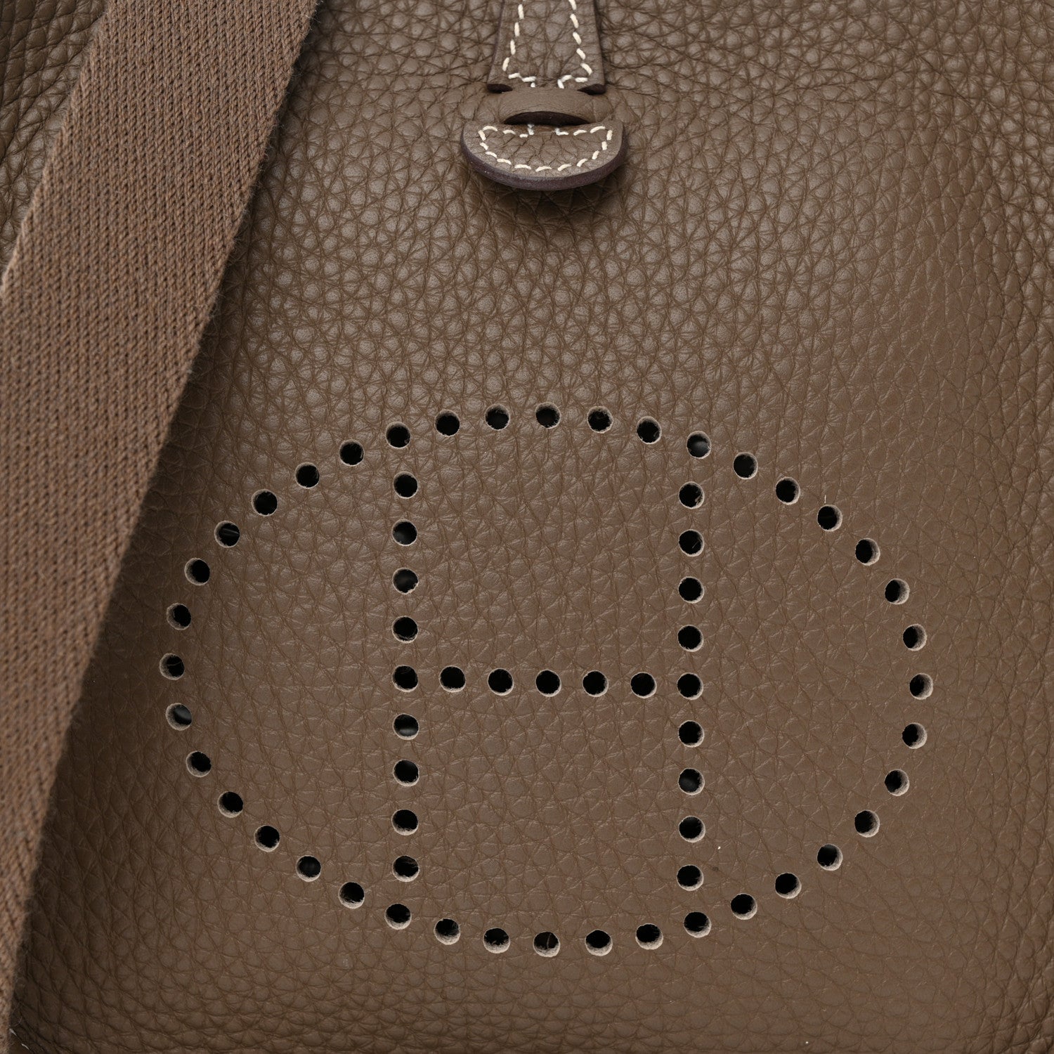 Hermes Taurillon Clemence Evelyne TPM Etoupe 8 of 12