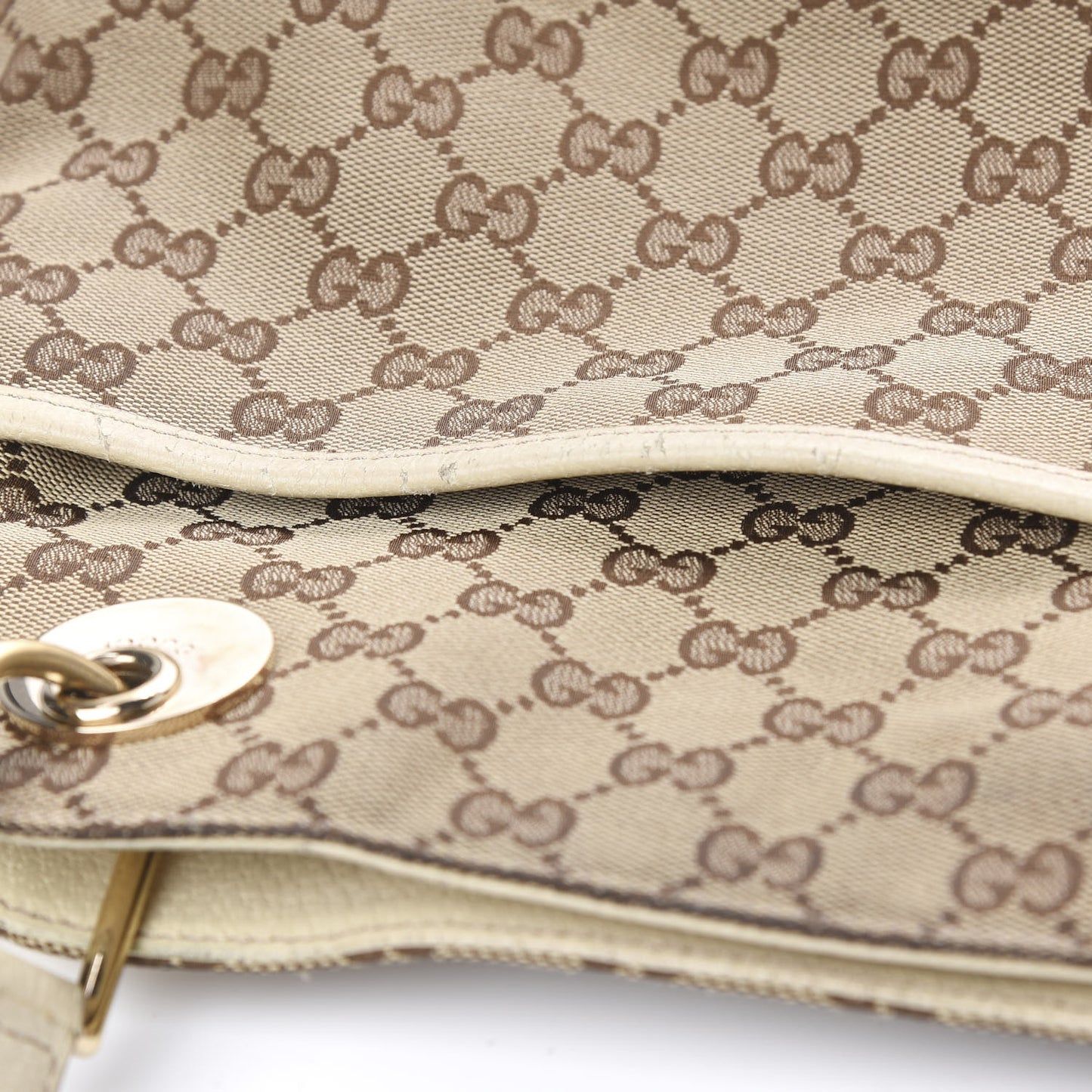 Monogram Medium Eclipse Shoulder Bag Off White