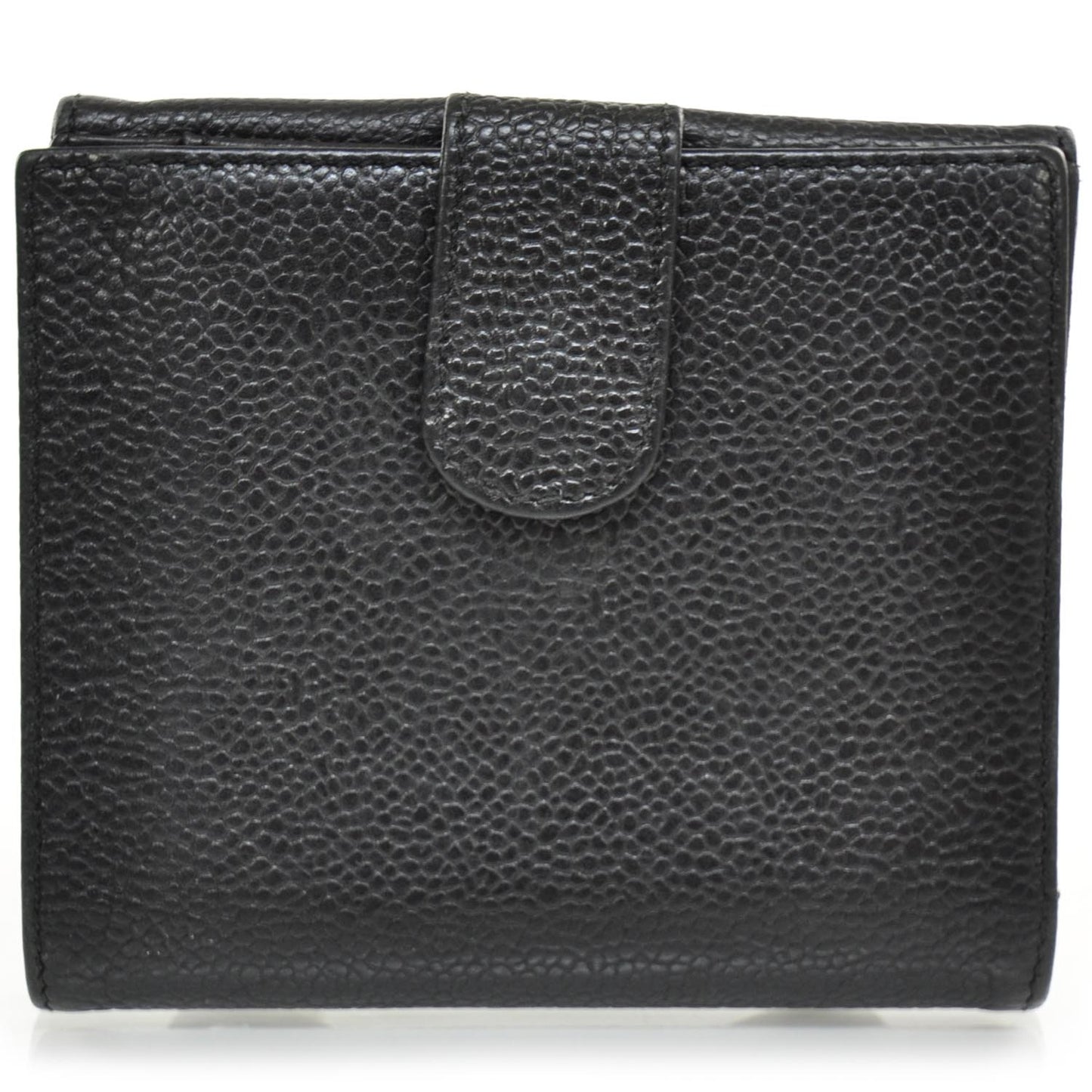 Caviar Compact Bi-Fold Wallet Black