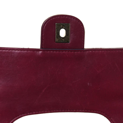 Chanel Glazed Calfskin Quilted Large Perfect Edge Flap Red 18 of 25