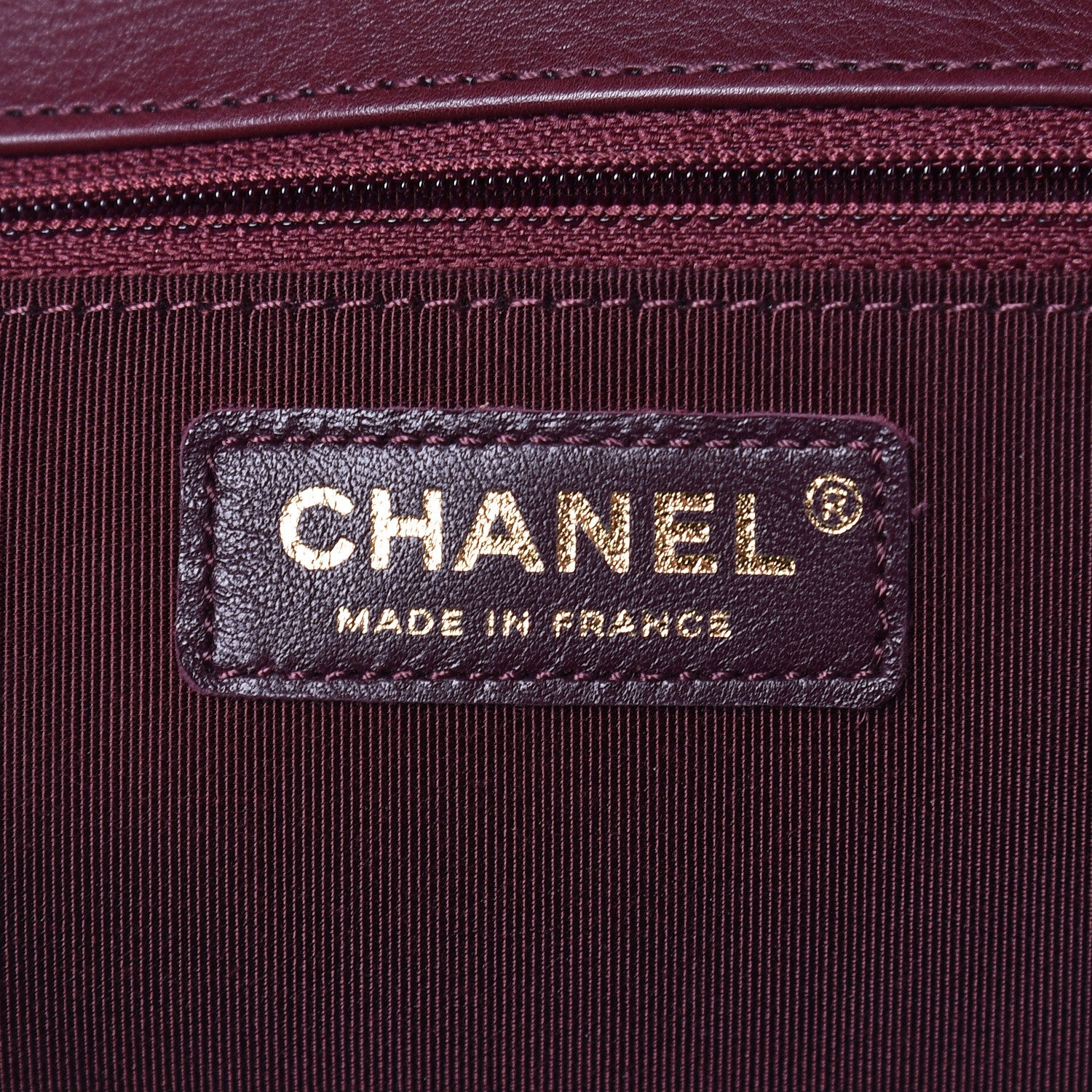 Chanel Calfskin Quilted Large Flap Bag Burgundy 5 of 11