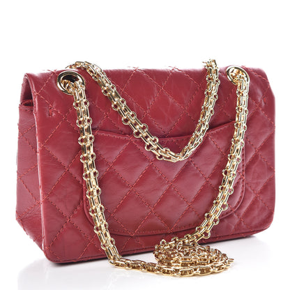 Chanel Aged Calfskin Quilted 2.55 Reissue Mini Flap Red 3 of 10