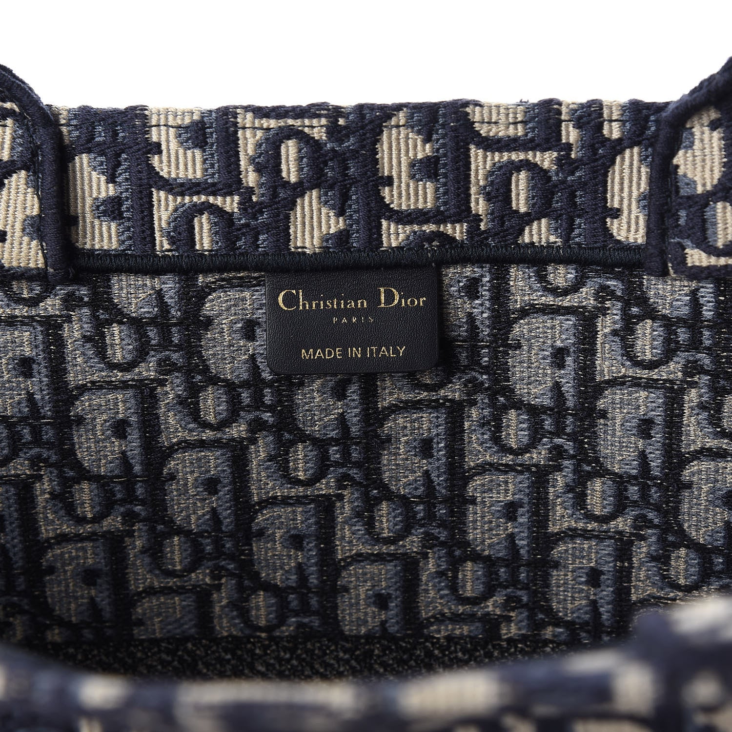 Christian Dior Oblique Book Tote Blue Multicolor 8 of 11