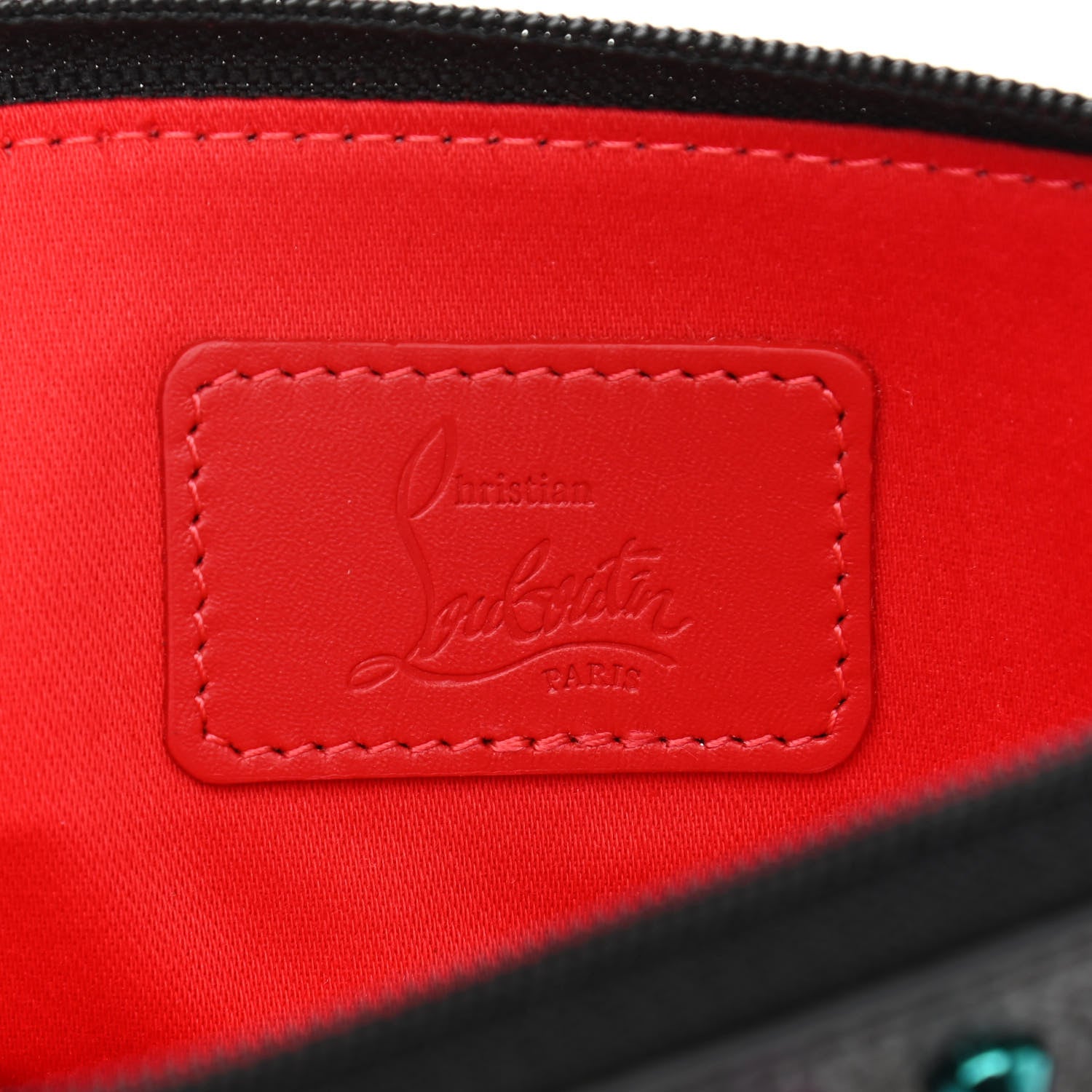 Christian Louboutin Empire Calfskin Spikes Loubilab Clutch Black Multicolor 6 of 10