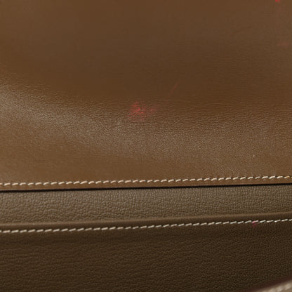 Hermes Tadelakt Medor 23 Clutch Etoupe 9 of 10