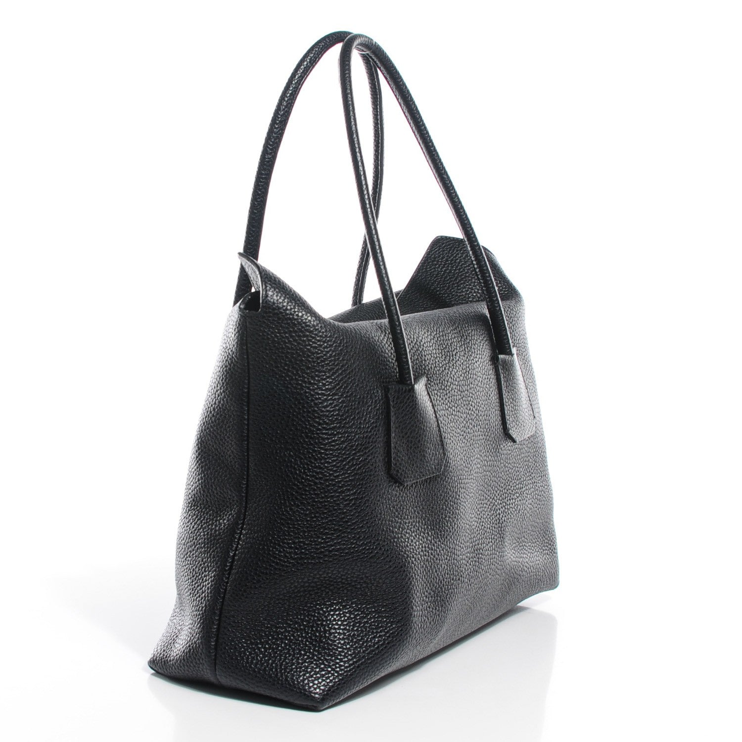 Burberry London Grainy Calfskin Medium Baynard Tote Black 7 of 13