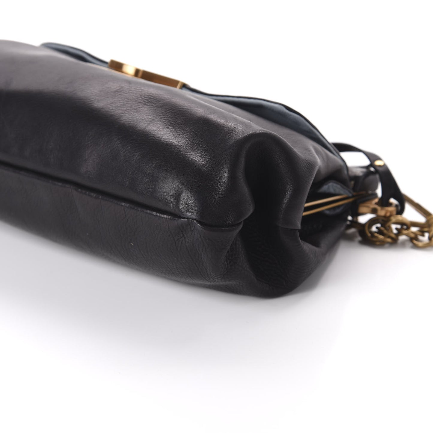 Goatskin Frame Bag Black