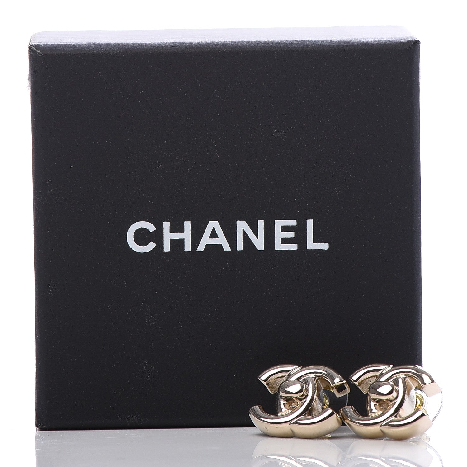 Chanel Metal CC Turnlock Earrings Gold 5 of 5