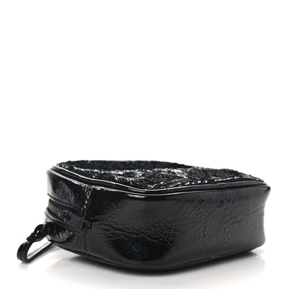 Saint Laurent Sequin Patent Monogram Blogger Bag Black 4 of 11
