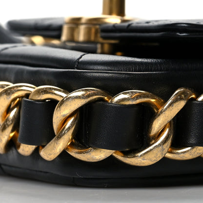 Chanel Calfskin Quilted Mini Framing Chain Bag Black 9 of 10