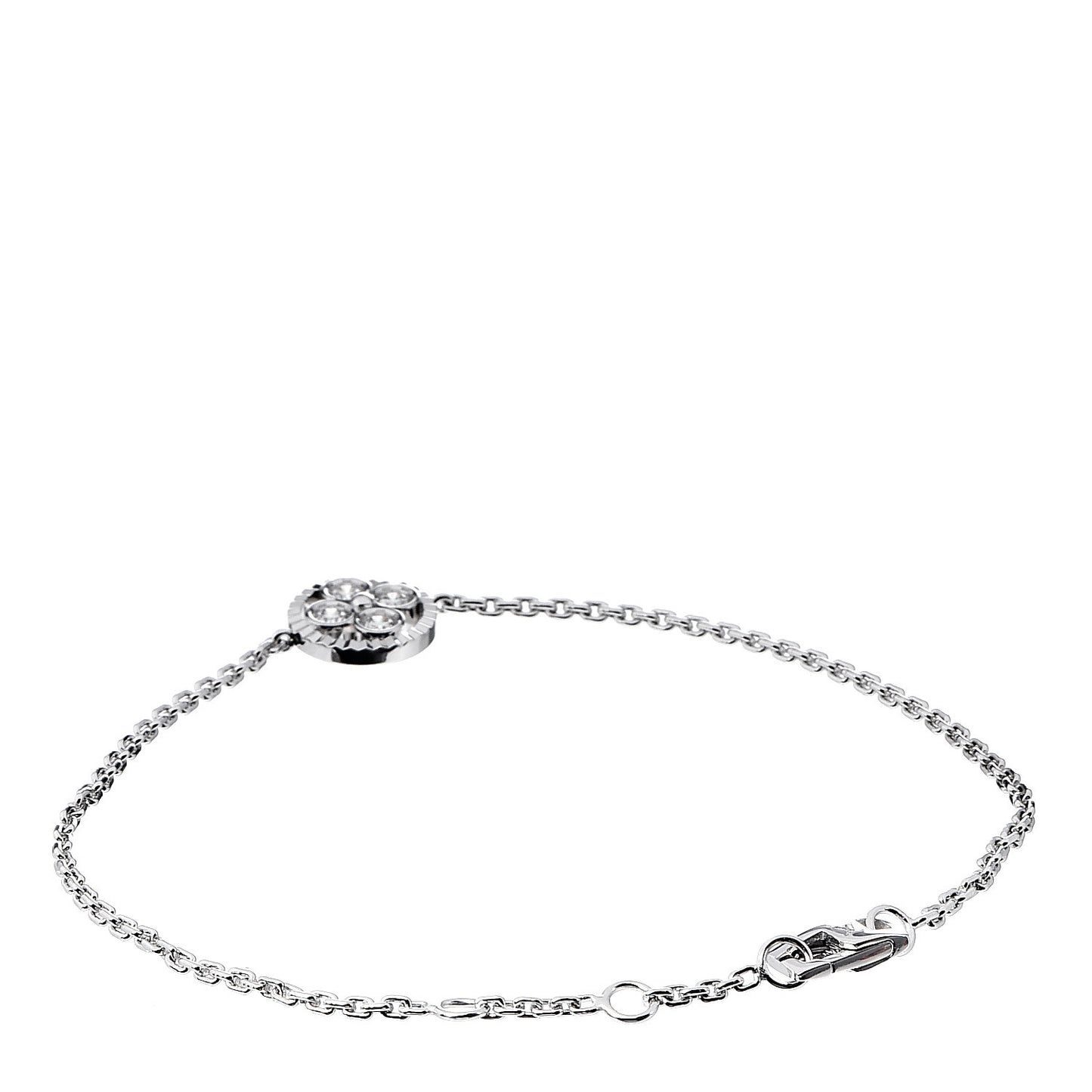 18K White Gold Diamond Blossom BB Bracelet