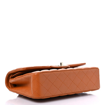 Chanel Caviar Quilted Medium Double Flap Light Brown 4 of 9