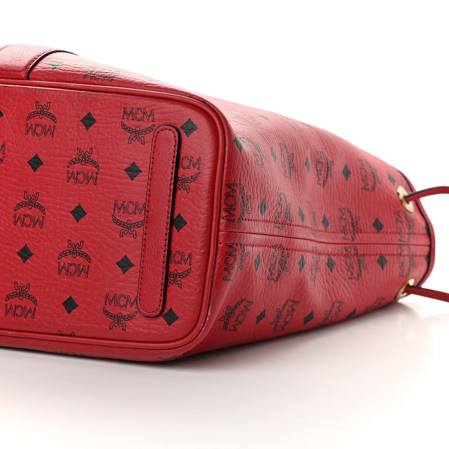 Visetos Medium Liz Reversible Shopper Tote Ruby Red