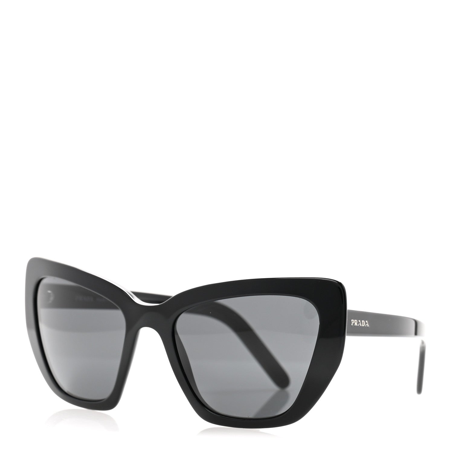 Prada Cat Eye Sunglasses SPR 08V Black 1 of 10