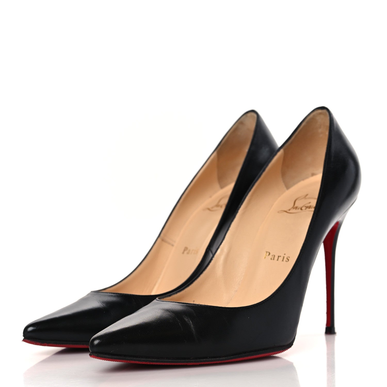 Christian Louboutin Kid Decollete 554 100 Pumps 38 Black 2 of 8
