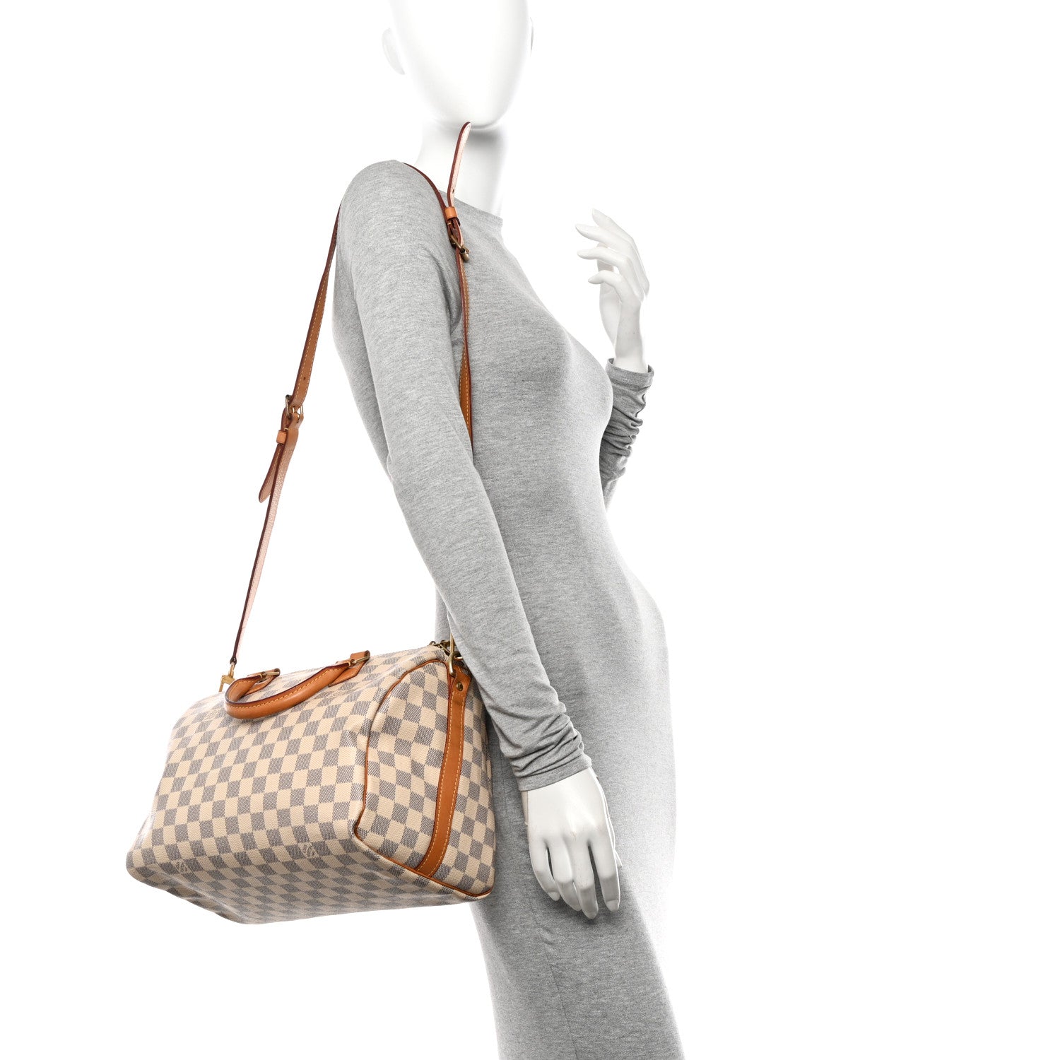 Louis Vuitton Damier Azur Speedy Bandouliere 30 2 of 14