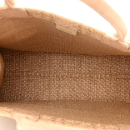 Christian Dior Raffia Cannage Medium Book Tote Natural 5 of 10