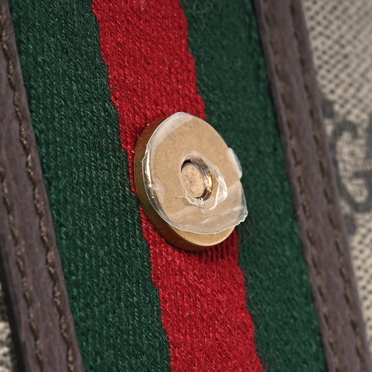 Gucci GG Supreme Monogram Web Mini Ophidia Crossbody Bag Beige New Acero 13 of 14