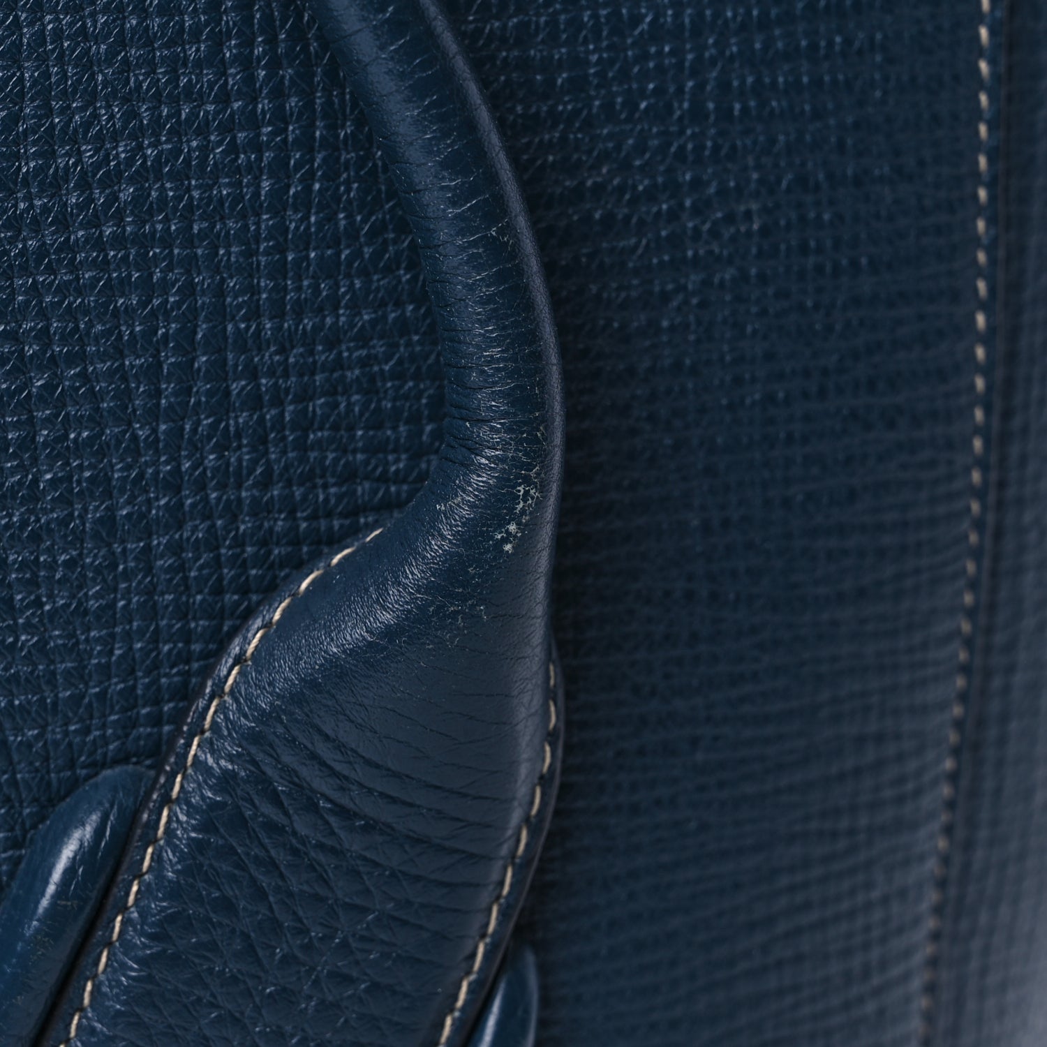 Bottega Veneta Grainy Calfskin Small Arco Dark Blue 8 of 11