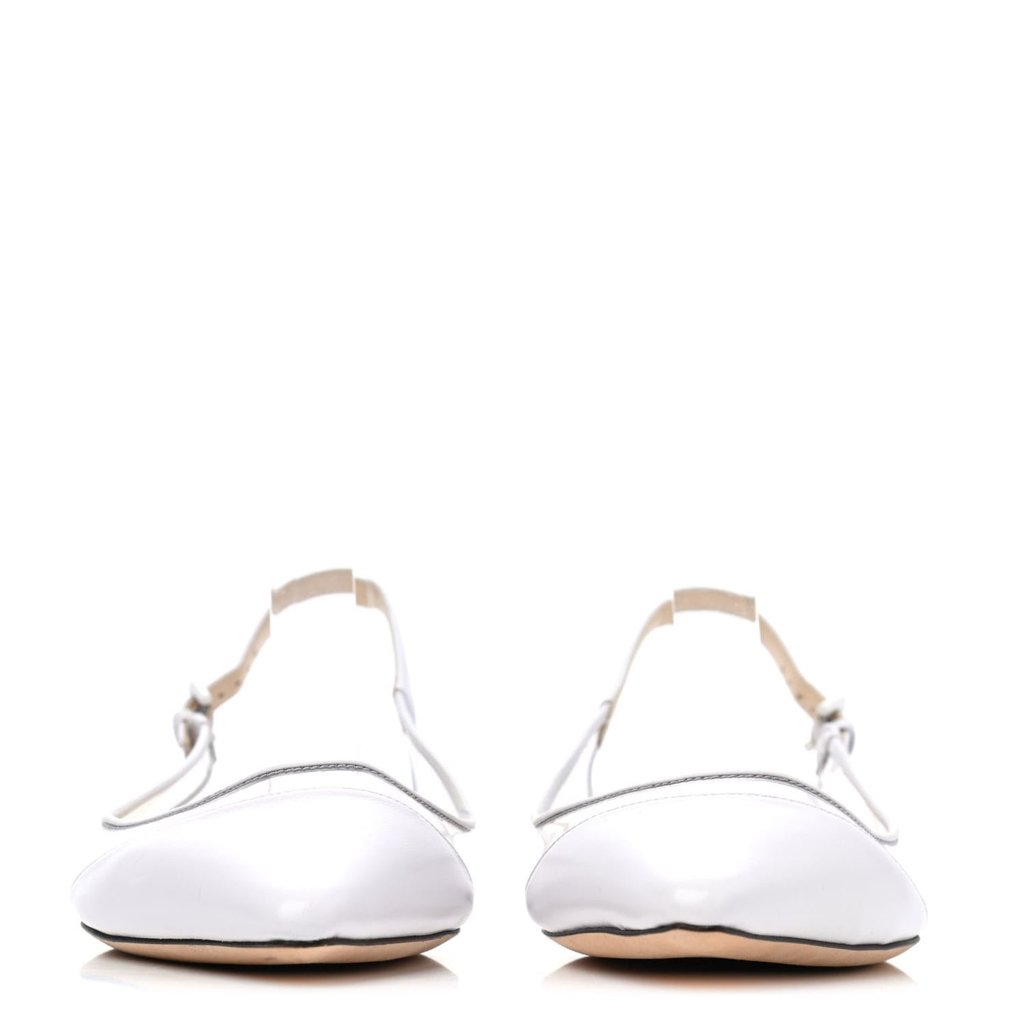Kid PVC Erin Slingback Flats 39 White