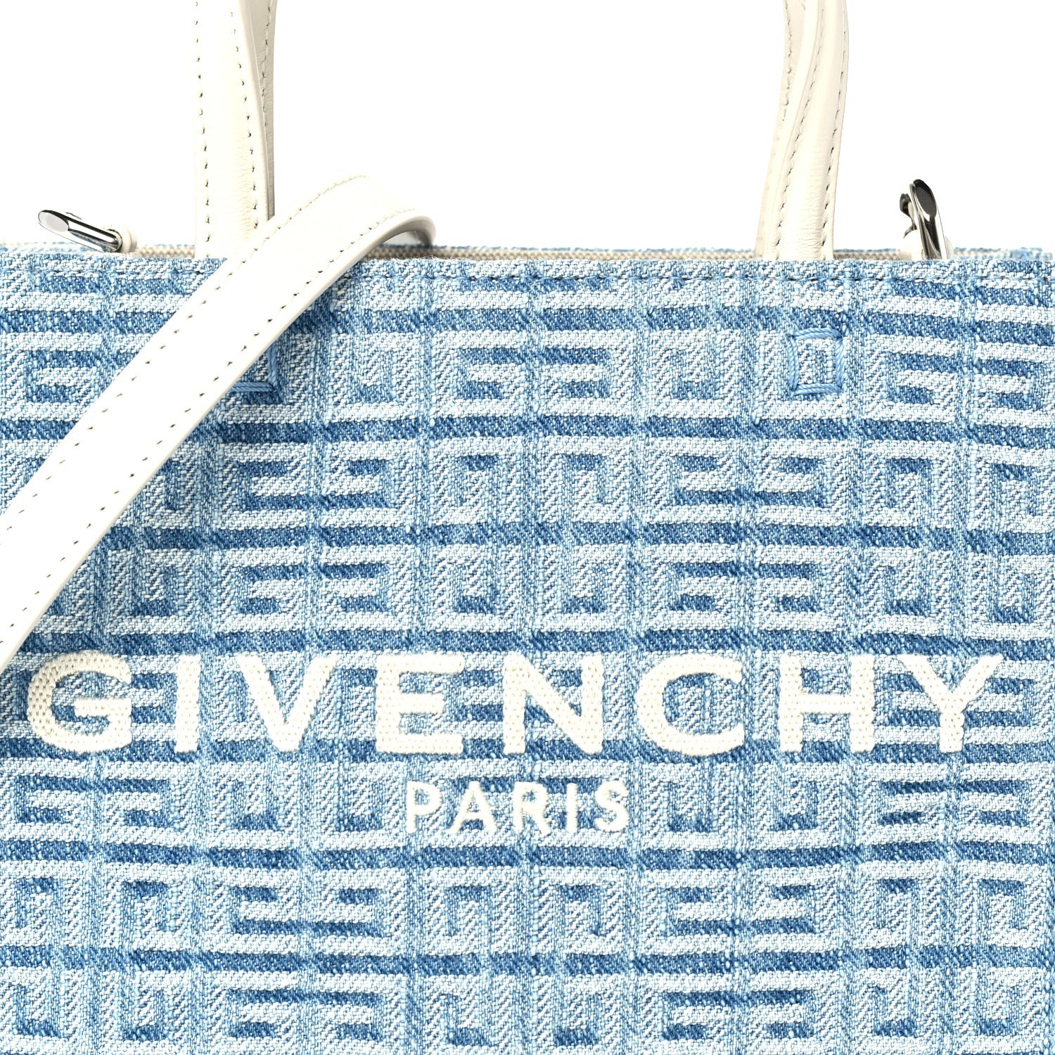 Givenchy Washed Denim Mini G Shopping Tote  Blue 6 of 8