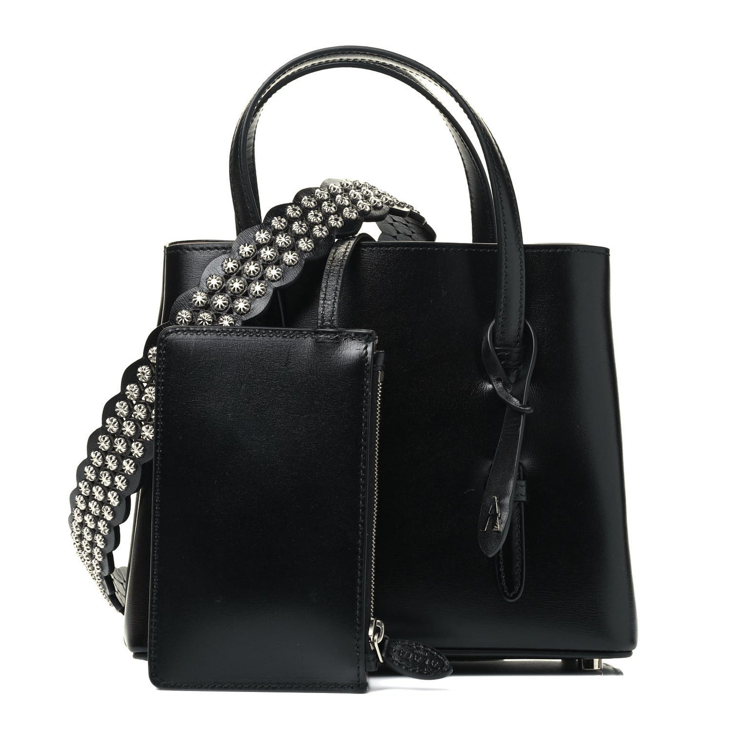 Calfskin Clou Etoile Strap Mina 20 Bag Black