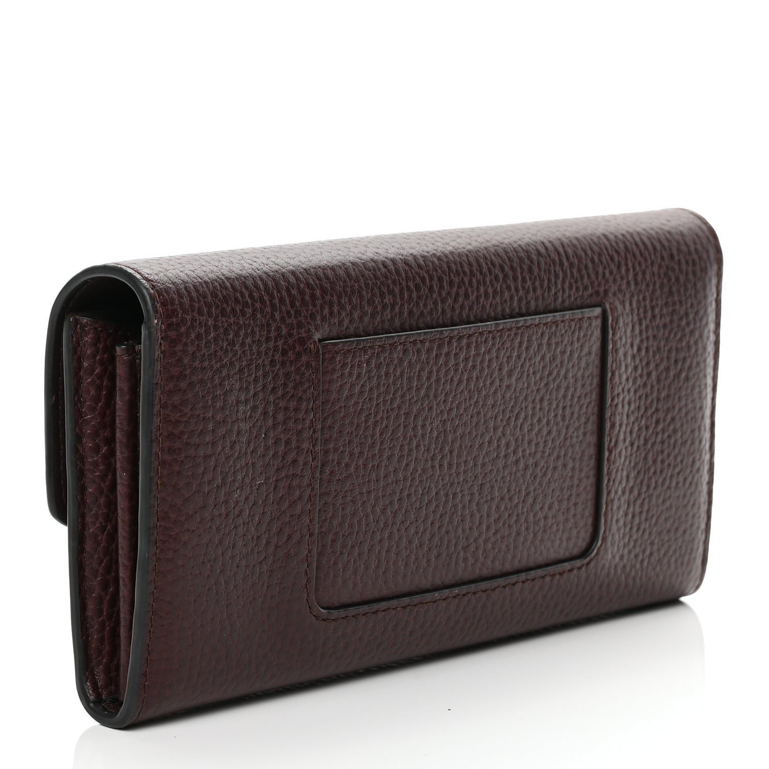 Mulberry MULBERRY Grain Vegetable Tanned Calfskin Darley Wallet Oxblood 2 of 12