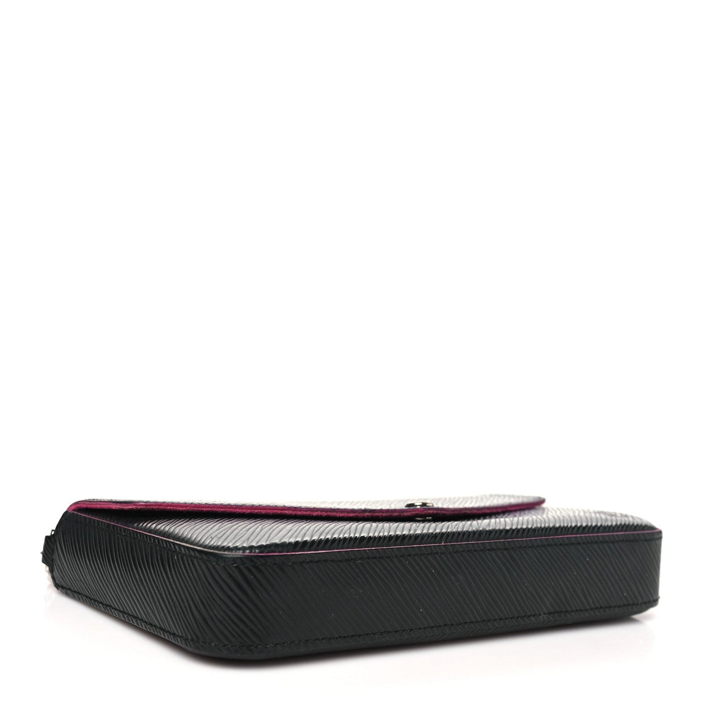 Epi Pochette Felicie Black Hot Pink