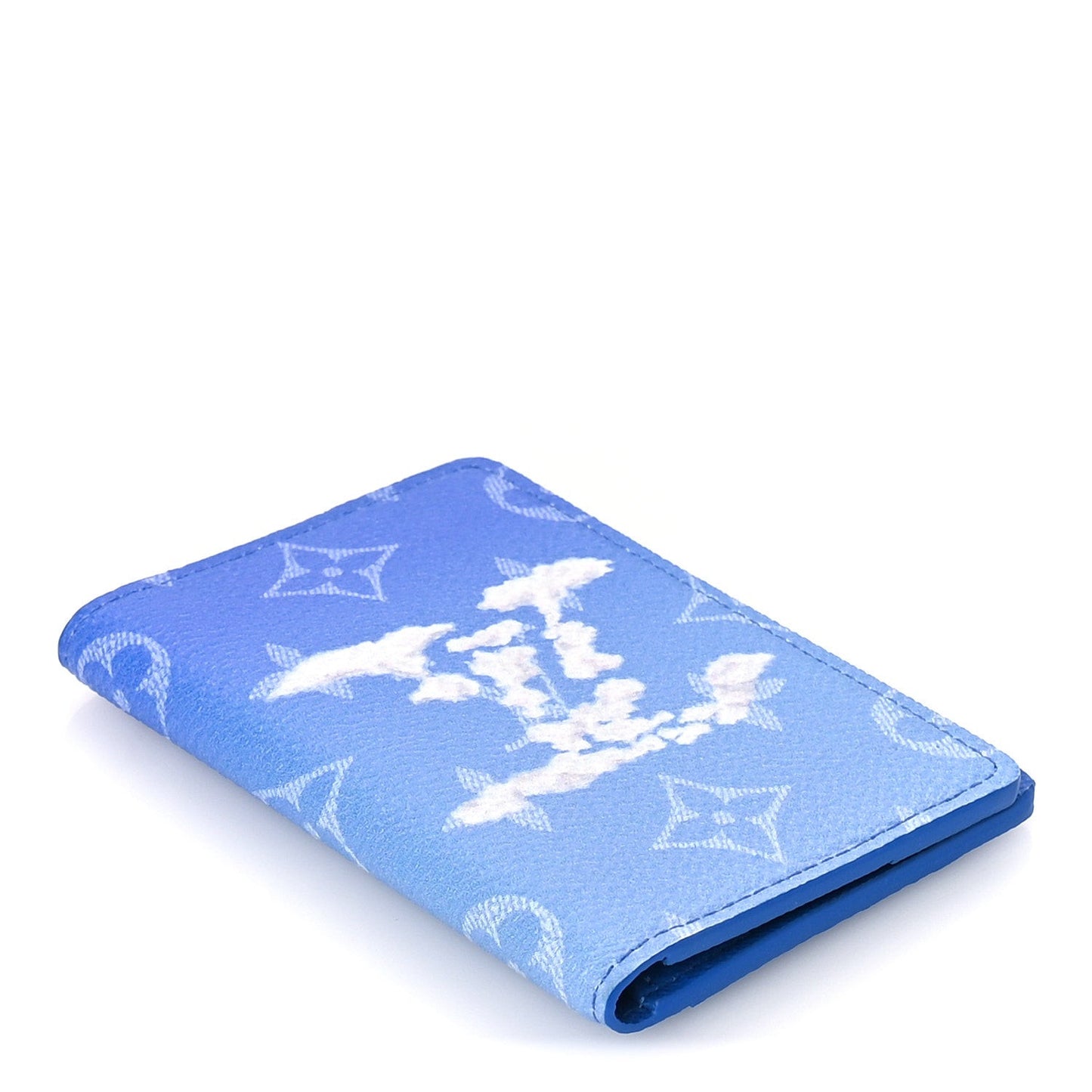 Monogram Clouds Pocket Organizer  Blue