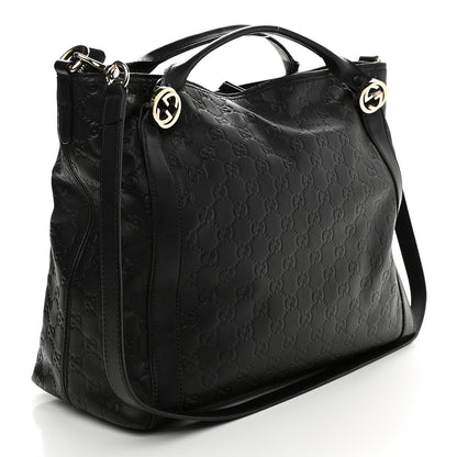Gucci Guccissima Medium Miss GG Top Handle Bag Black 3 of 9