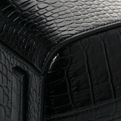 Givenchy Calfskin Crocodile Embossed Mini Antigona Black 12 of 12