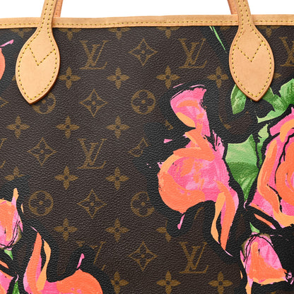 Louis Vuitton Monogram Roses Neverfull MM 9 of 11