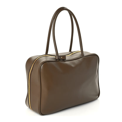 Miu Miu Soft Calf Softy Large Beau Top Handle Bag Tundra 2 of 8