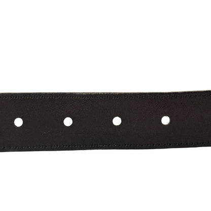 Saint Laurent Smooth Calfskin Monogram Cassandre Square Buckle Belt 105 42  Oak Brown 4 of 5