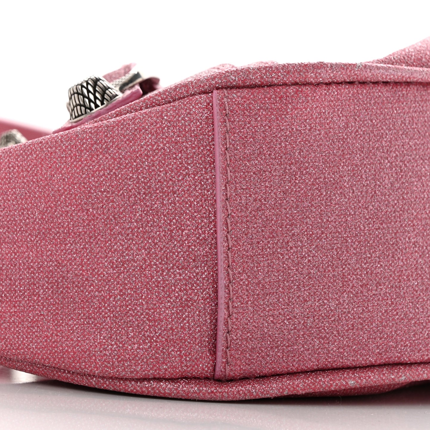 Sparkling Fabric Le Cagole Shoulder Bag XS Sweet Pink