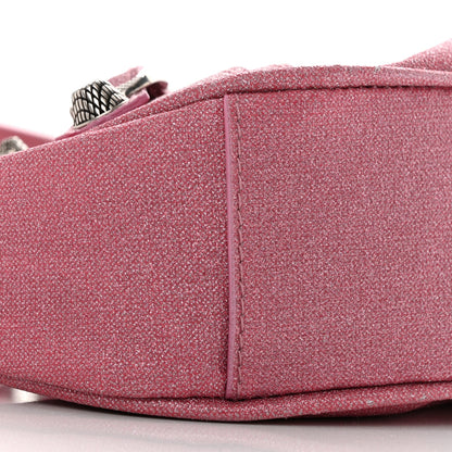 Balenciaga Sparkling Fabric Le Cagole Shoulder Bag XS Sweet Pink 10 of 11