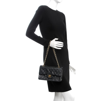 Chanel Lambskin Quilted Small Double Flap Black 2 of 16