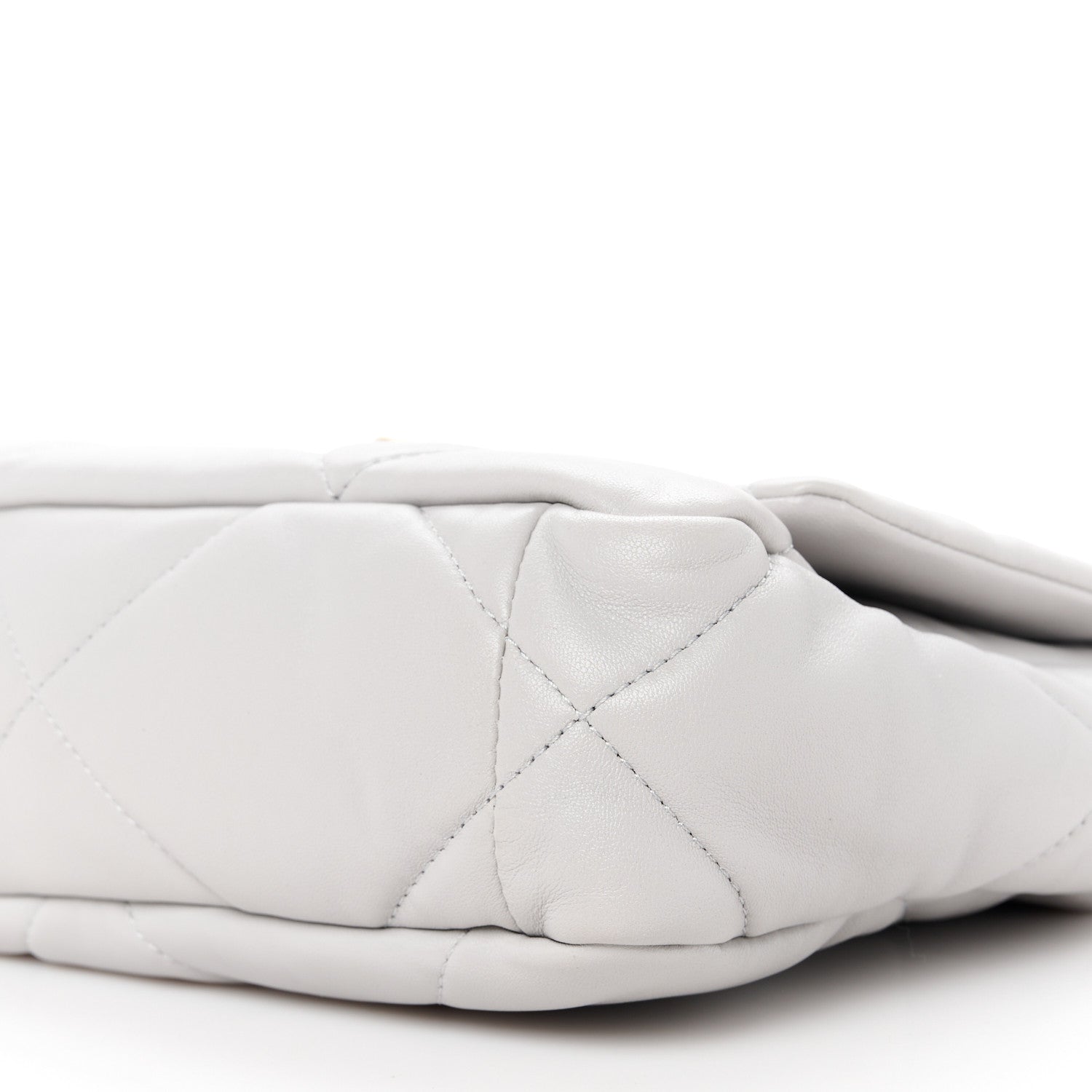 Chanel Lambskin Quilted Medium Chanel 19 Flap Grey 10 of 10