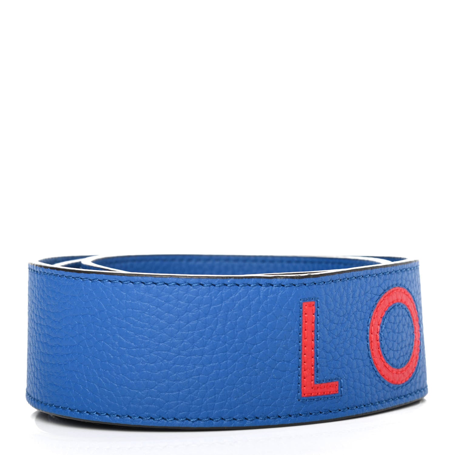 Louis Vuitton Taurillon Bandouliere Shoulder Strap Blue 2 of 4