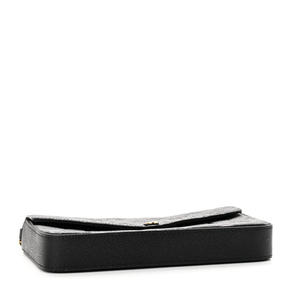 Louis Vuitton Empreinte Pochette Felicie Chain Wallet Black 5 of 7