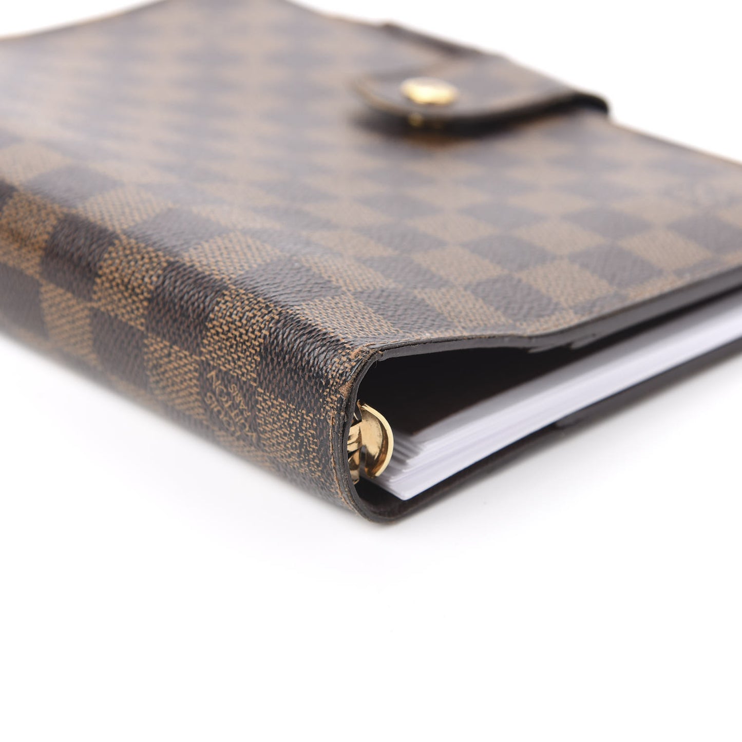 Damier Ebene Large Ring Agenda Cover