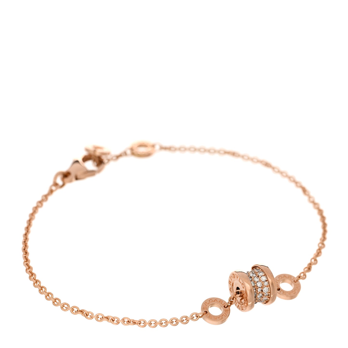 18K Rose Gold Diamond B.Zero1 Bracelet ML