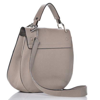Chloe Grained Lambskin Large Drew Shoulder Bag Motty Grey 3 of 16