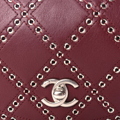 Chanel Calfskin Coco Eyelets Small Flap Bag  Red 7 of 9